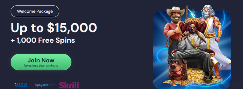 Luckywins Casino Bienvenida